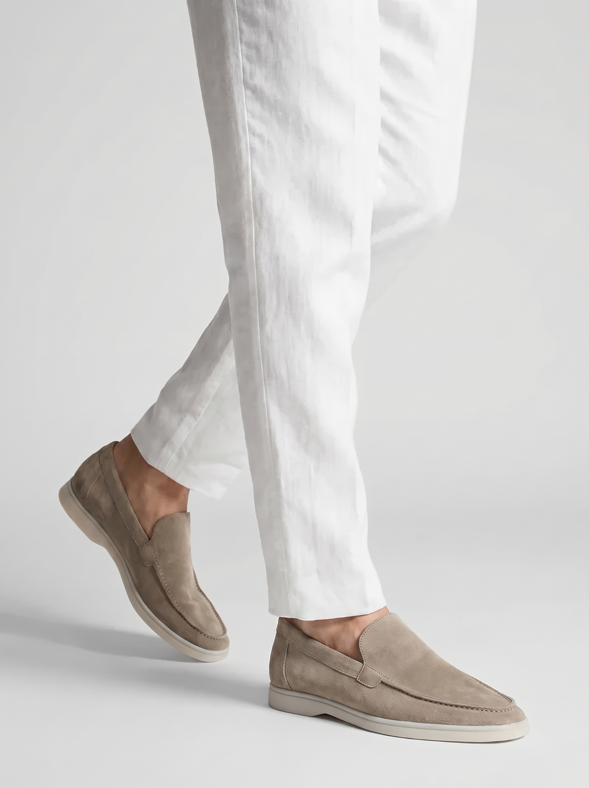 Light Grey Yacht Loafers