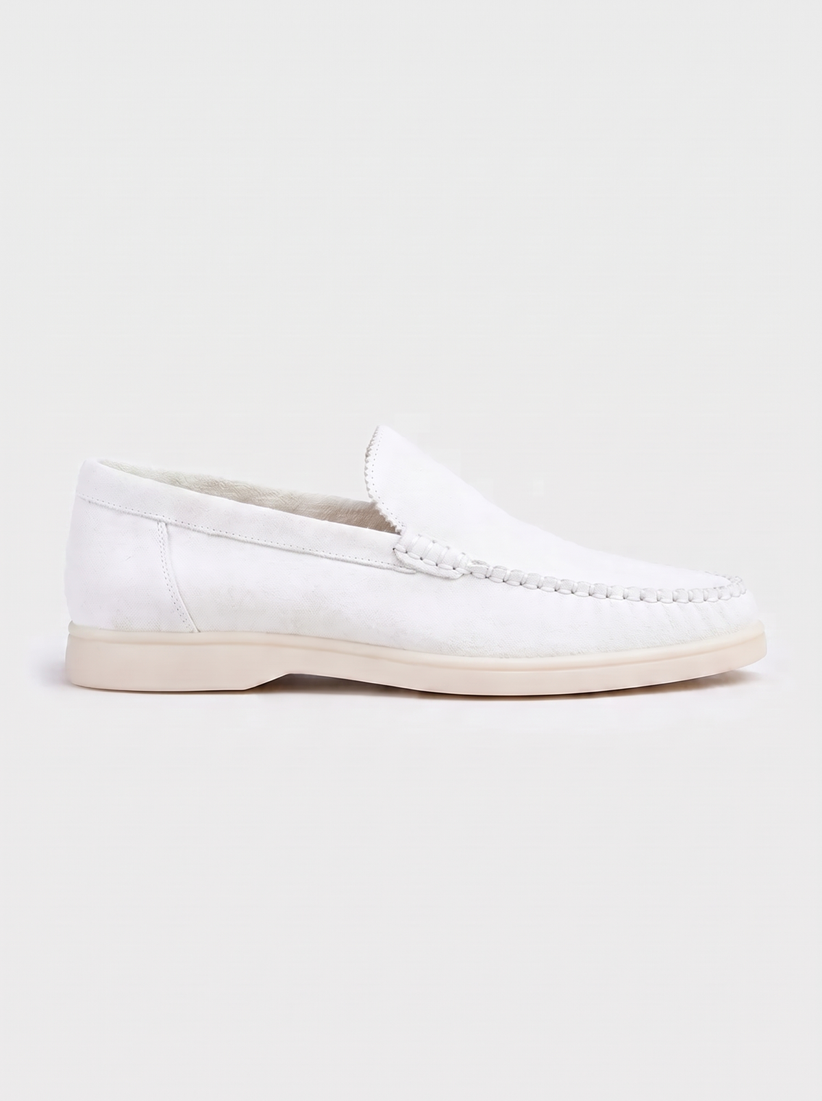 White Giorno Loafers